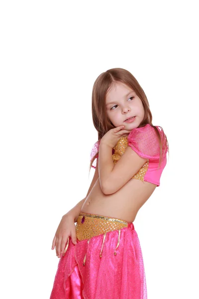 Young belly dancing girl — Stock Photo, Image