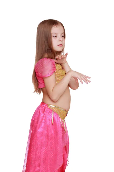 Młody dziewczyna taniec brzucha — Zdjęcie stockowe