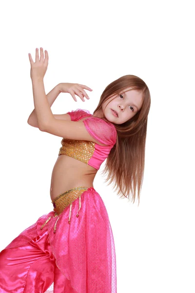 Young belly dancing girl — Stock Photo, Image