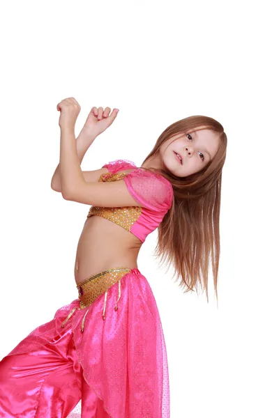 Молодий живіт танцює дівчина — стокове фото