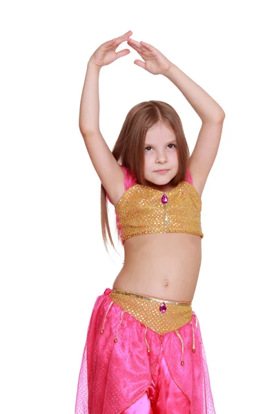 Young belly dancing girl — Stock Photo, Image