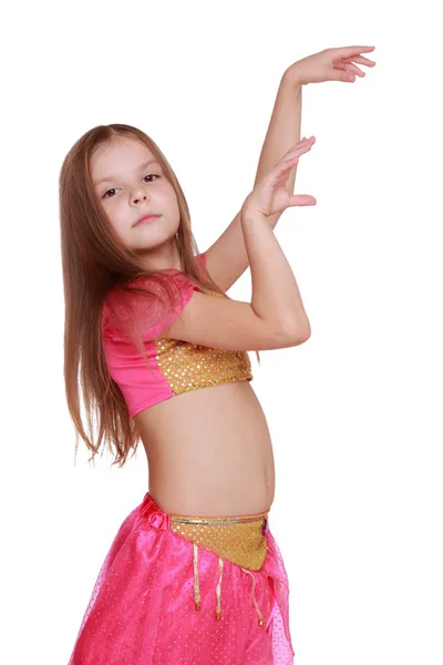 Young belly dancing girl — Stock Photo, Image