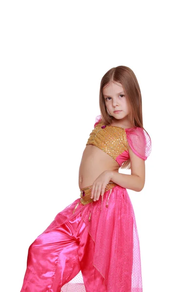 Young belly dancing girl — Stock Photo, Image