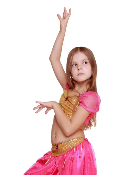 Young belly dancing girl — Stock Photo, Image