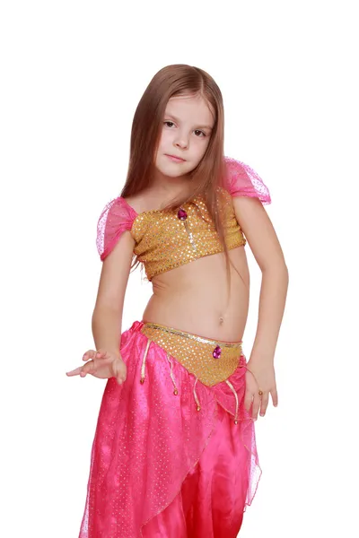 Young belly dancing girl — Stock Photo, Image