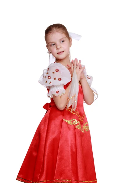 Chica en traje nacional ruso — Foto de Stock