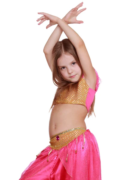 Młody dziewczyna taniec brzucha — Zdjęcie stockowe