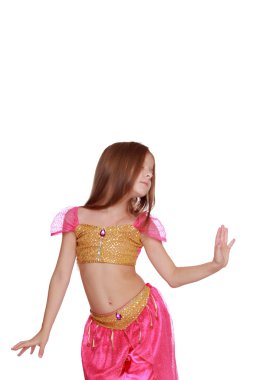 Genç oryantal dans eden kız