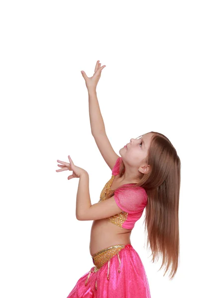 Young belly dancing girl — Stock Photo, Image