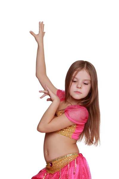 Young belly dancing girl — Stock Photo, Image