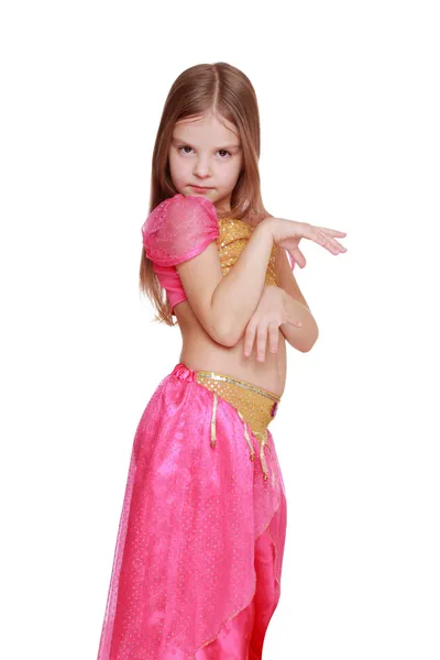 Young belly dancing girl — Stock Photo, Image
