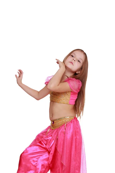 Young belly dancing girl — Stock Photo, Image