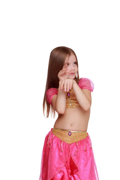 Young belly dancing girl — Stock Photo, Image