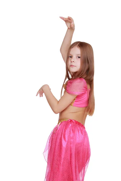 Κορίτσι χορεύο νεαρό κοιλιά — Φωτογραφία Αρχείου
