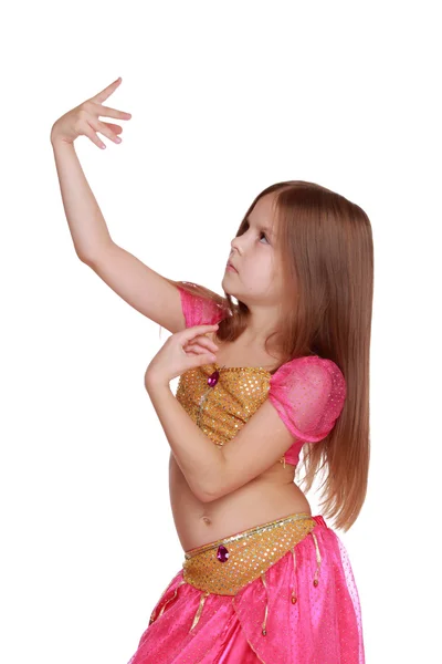 젊은 배꼽 춤추는 소녀 — 스톡 사진