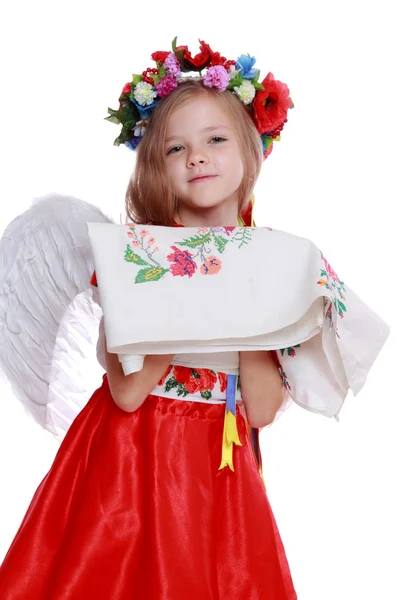 Menina em traje nacional ucraniano — Fotografia de Stock