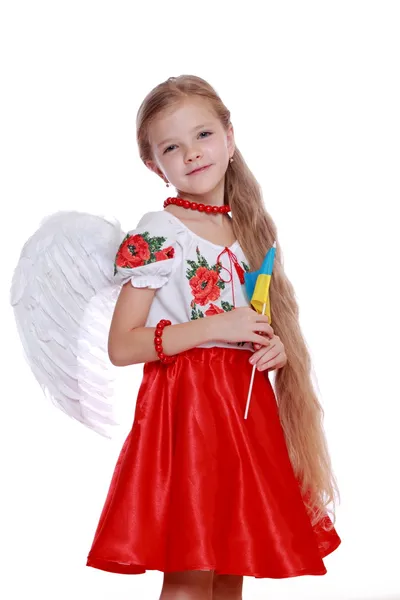 Fille dans un costume ukrainien national — Photo