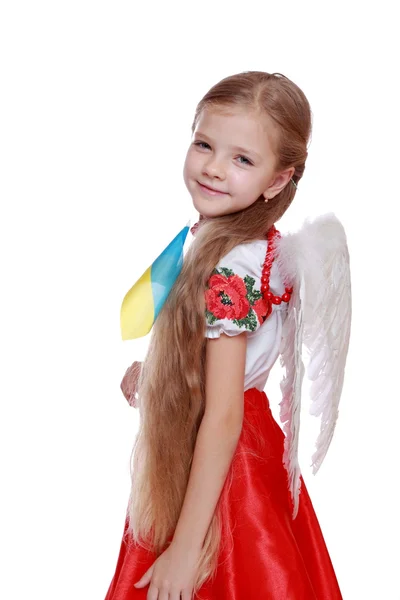 Fille dans un costume ukrainien national — Photo