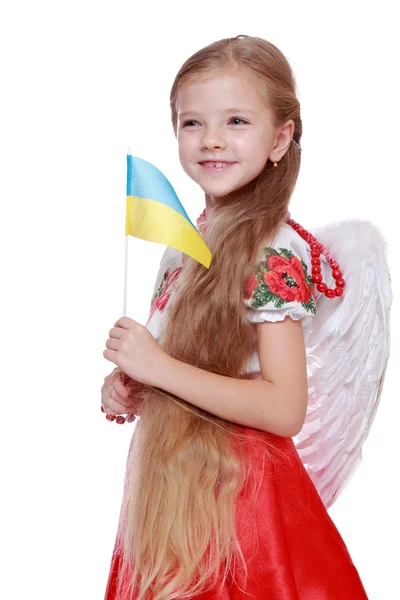 Flicka i nationella ukrainska kostym — Stockfoto