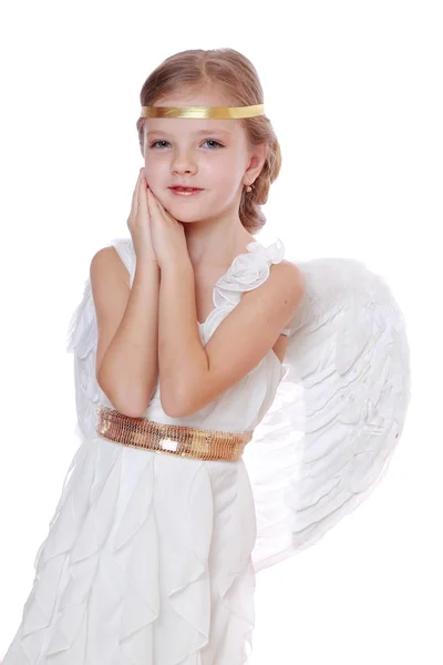 Lovely angelic little girl — Stock Photo, Image