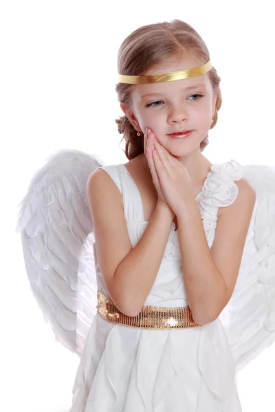 Lovely angelic little girl — Stock Photo, Image