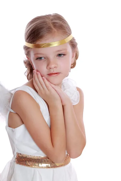 Angel beautiful cute girl — Stock Photo, Image