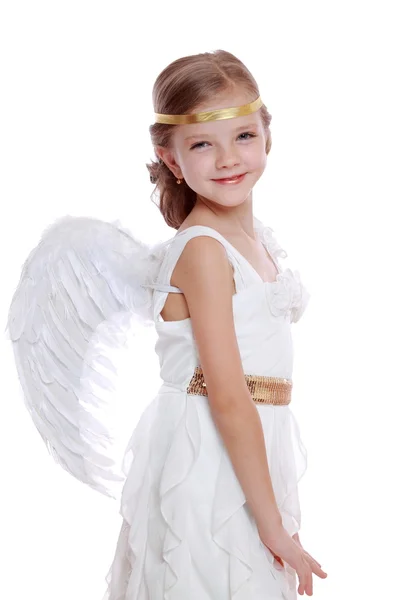 Ангел красивая симпатичная девушка — стоковое фото