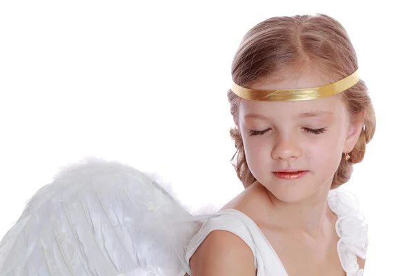 Angel beautiful cute girl — Stock Photo, Image