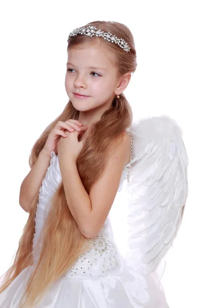 Young angel girl Royalty Free Stock Photos