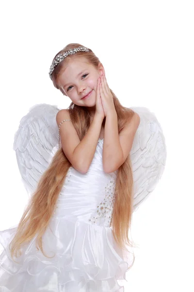 Young angel girl Stock Photo