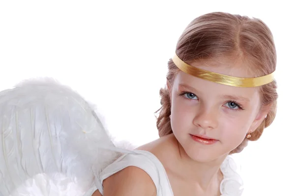 Angel beautiful cute girl Stock Picture