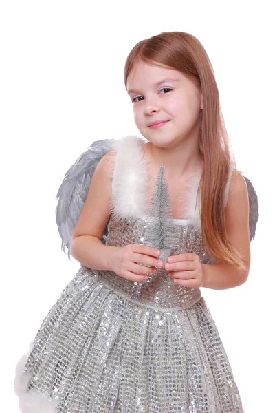 小さな天使のクリスマス ツリー — ストック写真
