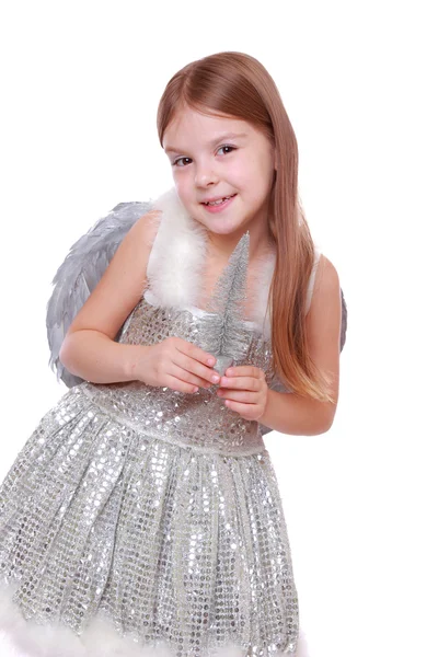小さな天使のクリスマス ツリー — ストック写真