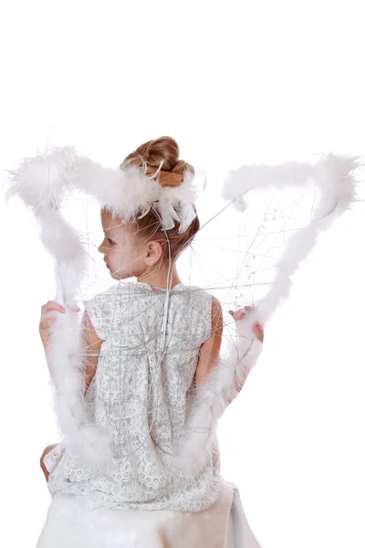 天使の翼を着ている少女 — ストック写真