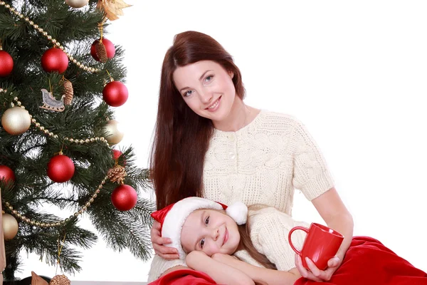 Schönes Familienporträt zu Weihnachten — Stockfoto