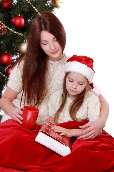 Grazioso ritratto di famiglia a Natale — Foto Stock