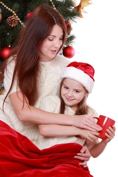 Schönes Familienporträt zu Weihnachten — Stockfoto