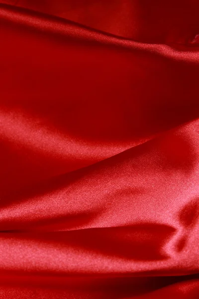 Cetim vermelho como fundo — Fotografia de Stock