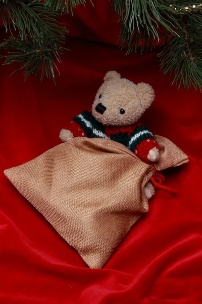 Lovely teddy bear on Holiday theme