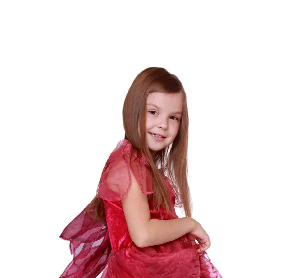 Girl waring fancy dress as a butterfly — Stock Photo, Image