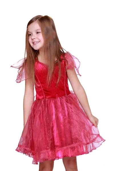 Girl waring fancy dress as a butterfly — Stock Photo, Image