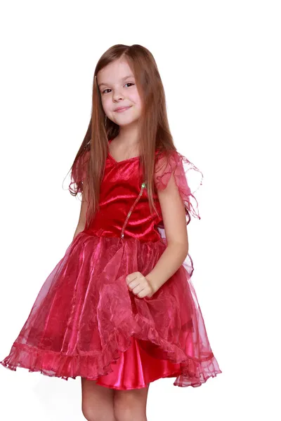 Girl waring fancy dress as a butterfly — Stock Photo, Image