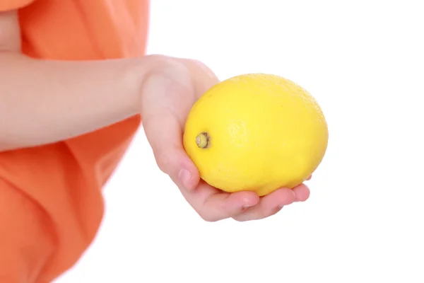 Elimde limon — Stok fotoğraf