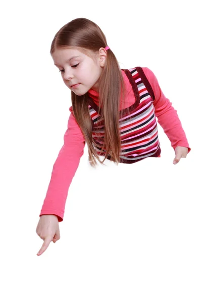 Маленькая девочка с пустыми руками — стоковое фото