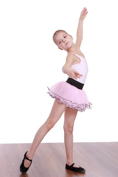 Ballerina on white background — Stock Photo, Image