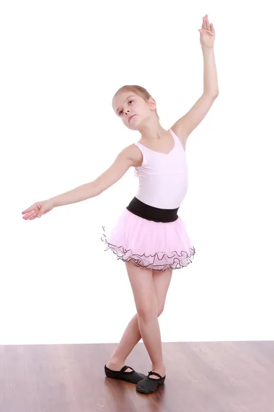 Ballerina on white background — Stock Photo, Image