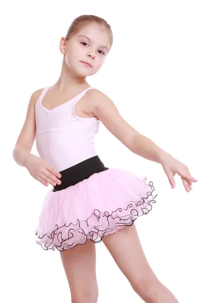 Ballerina on white background — Stock Photo, Image