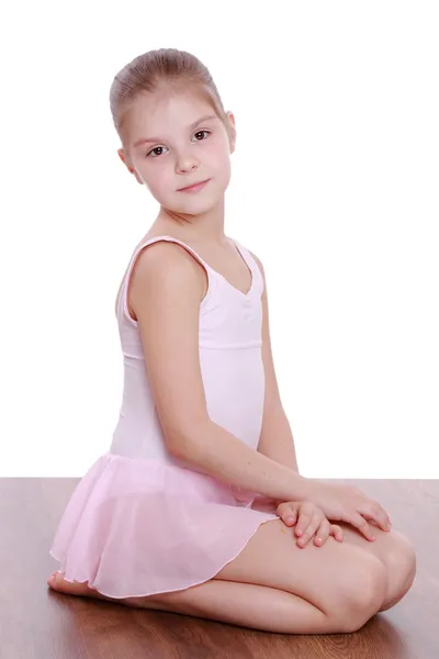 Ballerina on white background — Stock Photo, Image