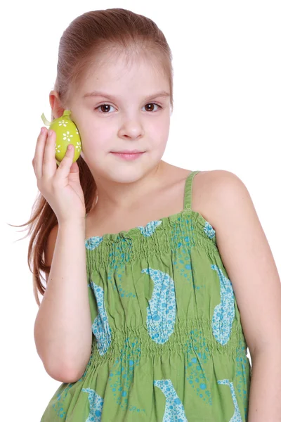 Chica con huevo de Pascua —  Fotos de Stock