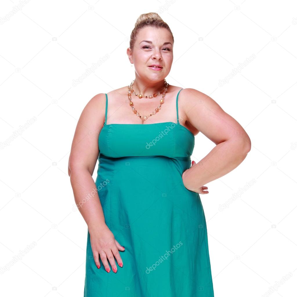 Woman wearing elegant dress